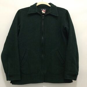 Vintage Johnson Green Wool Youth Jac Shirt Size 18